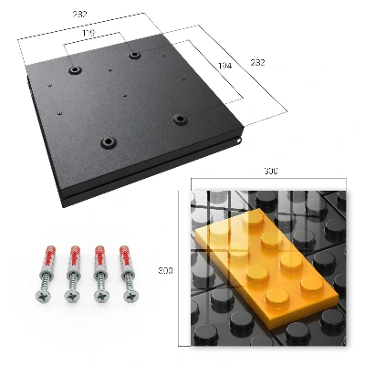 Yellow brick Key cabinet