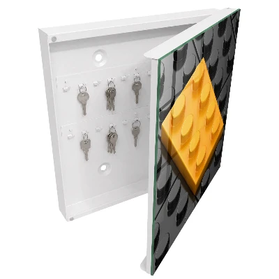 Yellow brick Key cabinet