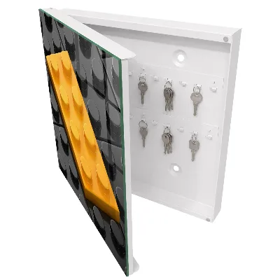 Yellow brick Key cabinet