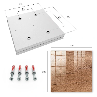 Wall-mounted key box with wood texture finish