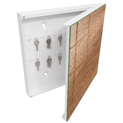 Wood texture Key box for wall