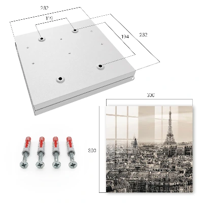 Wall-mounted key box in urban elegance style