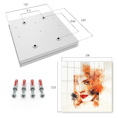 Feminine watercolor Wall mounted key box