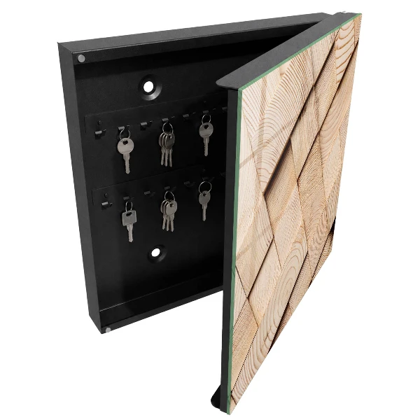 Wood texture Key box for wall