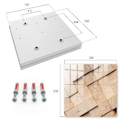 Wood texture Key box for wall