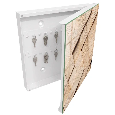 Wood texture Key box for wall