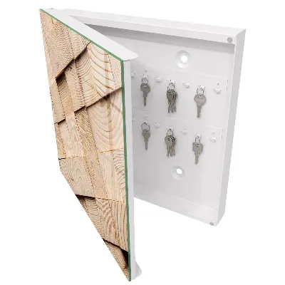 Wood texture Key box for wall