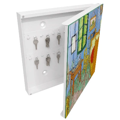 Wall-mounted key box cozy room design