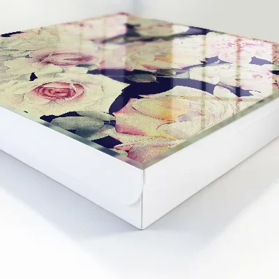 Floral wall-mounted key box with elegant floral design