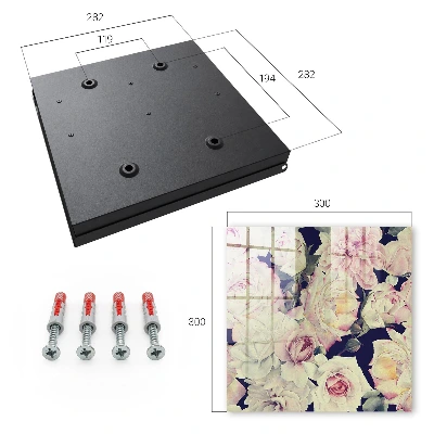 Floral elegance Key box for wall