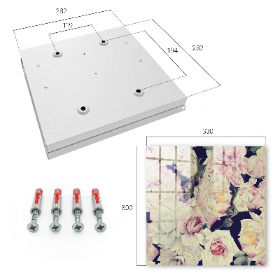 Floral elegance Key box for wall