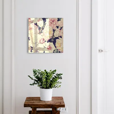 Floral wall-mounted key box with elegant floral design