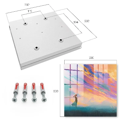 Dreamy scene Wall mounted key box
