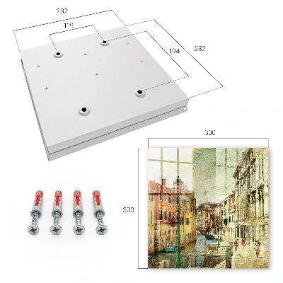 Colorful city Wall mounted key box