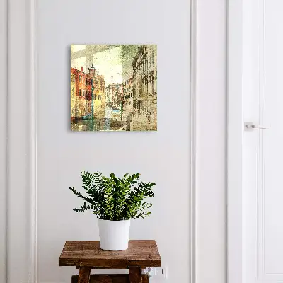 Colorful city Wall mounted key box