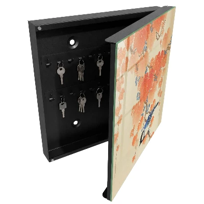 Bird and leaves Key cabinet