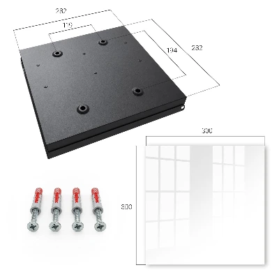 White Wall mounted key box
