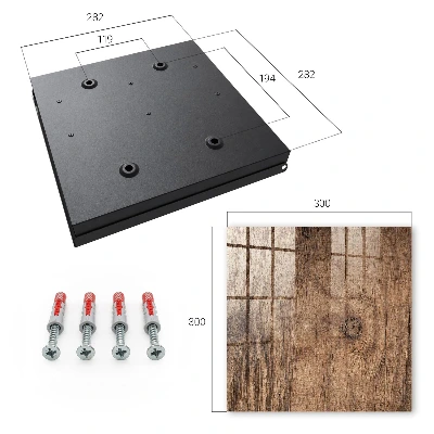 Wood texture Key box for wall
