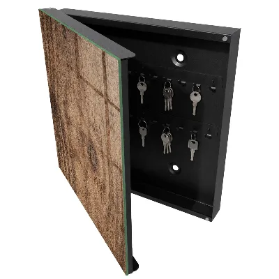 Wood texture Key box for wall