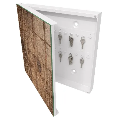 Wood texture Key box for wall