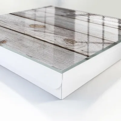 Wall-mounted key box with wood texture finish