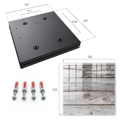 Wood texture Key box for wall