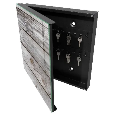 Wood texture Key box for wall