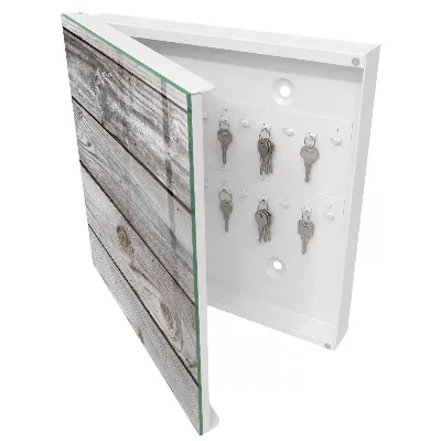 Wood texture Key box for wall