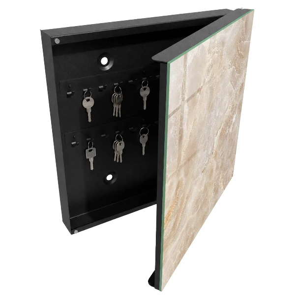 Beige marble Key box for wall