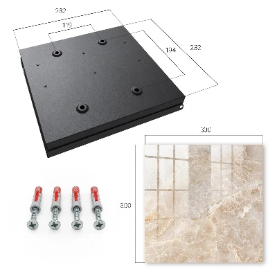 Beige marble key box for wall mounting