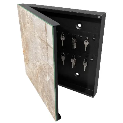Beige marble Key box for wall