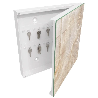Beige marble Key box for wall