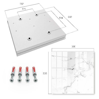 Marbled pattern Wall mounted key box