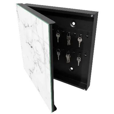 Marbled pattern Wall mounted key box