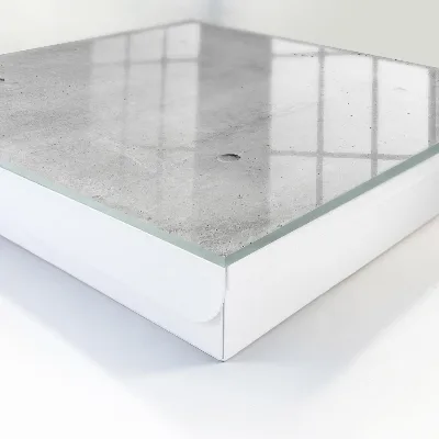Key cabinet raw concrete finish