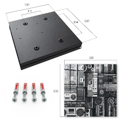 Wall mounted key box with musical nostalgia design
