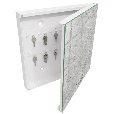 Key cabinet grey surface