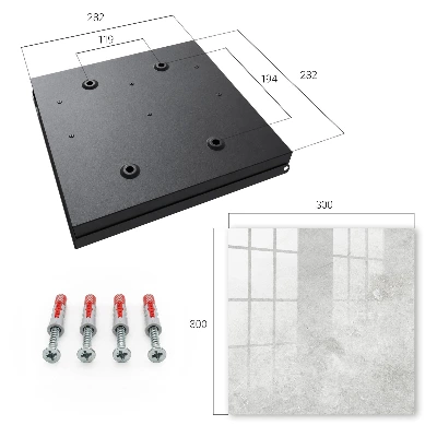 Grey stone Key box for wall