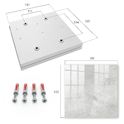 Grey stone Key box for wall