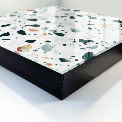 Wall-mounted key box colorful pebbles design
