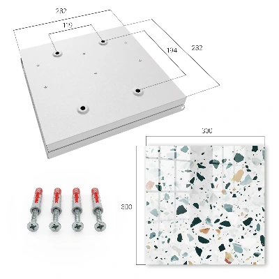 Wall-mounted key box colorful pebbles design