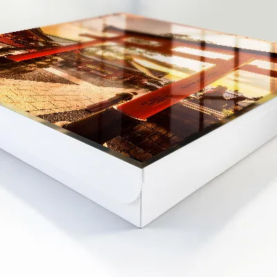 Wall-mounted key storage box Japanese gate design
