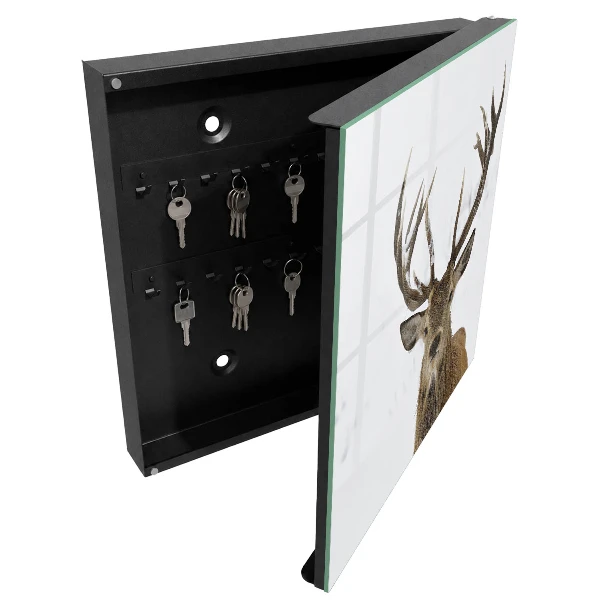 Winter deer Wall mounted key box