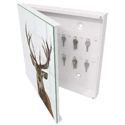 Winter deer Wall mounted key box