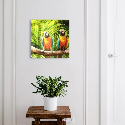 Tropical birds Key box for wall