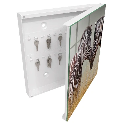 Zebras together Wall mounted key box