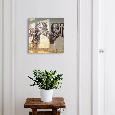 Zebras together Wall mounted key box