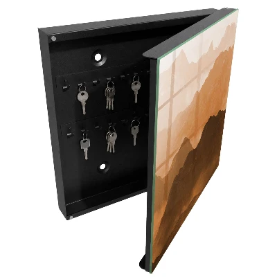 Mountain panorama Key box for wall