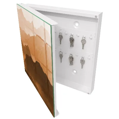 Mountain panorama Key box for wall