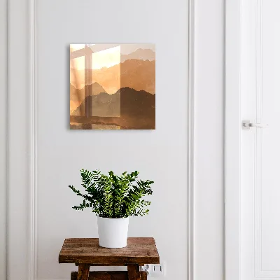 Mountain panorama Key box for wall